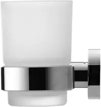 Pahar baie Duravit D-Code 0099191000, montare, pe perete, sticla/metal, Crom lucios