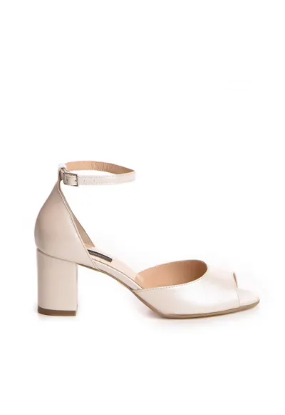 Sandale mireasa piele naturala Ivoire Daisy