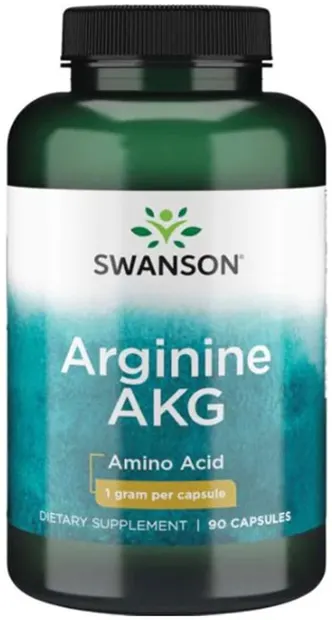 Arginine AKG, 1 g, 90 capsule, Swanson
