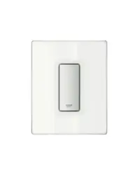 Placa de actionare Grohe, Skate Cosmopolitan with glass, pt pisoare, istalare verticala, sticla securizata, 116 x 144, sticla alb alpin/crom