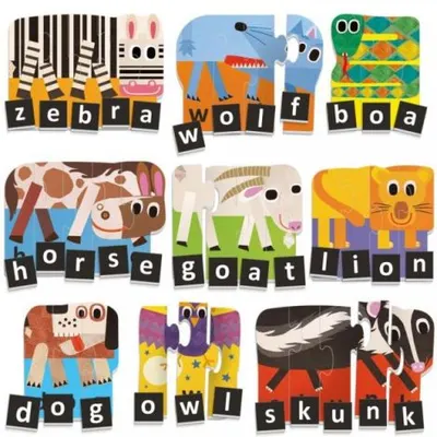 Headu Ecoplay - Puzzle-Uri Progresive Litere Si Cuvinte Eng