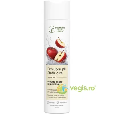 Sampon cu Otet de Mere si Piersica pentru Stralucire 250ml