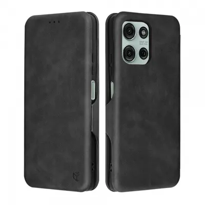 Husa pentru Motorola Moto G75, Techsuit, Safe Wallet Plus, Neagra