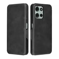 Husa pentru Motorola Moto G75, Techsuit, Safe Wallet Plus, Neagra