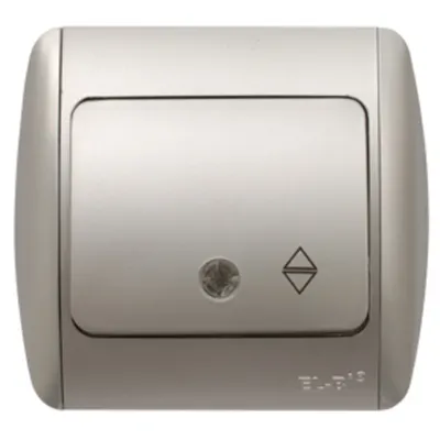 Zirve Intrerupator Cap Scara LED ST Gri Metalizat