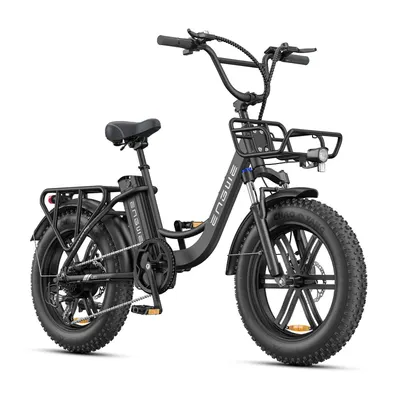 Bicicletă electrică ENGWE L20 BOOST, anvelope groase 20 inch, autonomie 100 km