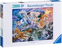Puzzle Ravensburger din 2000 piese - Pegasus și prietenii