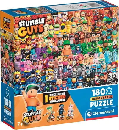 Puzzle pentru copii Clementoni din 180 de piese – Stumble Guys (varianta 4)