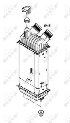 Intercooler Citroen Jumpy; Peugeot Expert, Expert Tepee 1.6d Dupa 2007