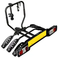 Suport pentru 3 biciclete, Peruzzo Siena 669/3N, cu prindere pe carligul de remorcare, Negru
