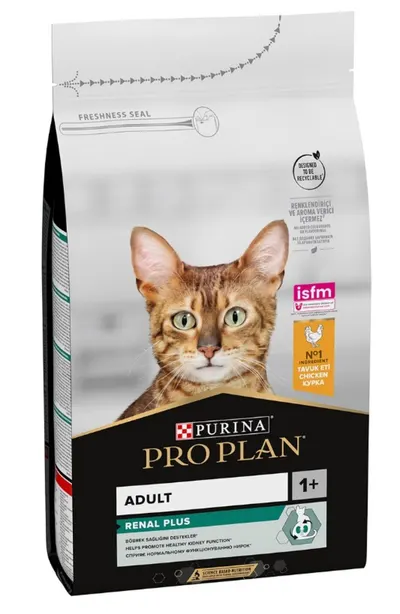 Purina Pro Plan Original Adult Renal Plus, pui, hrana uscata pentru pisici adulte cu probleme renale, 1.5 kg