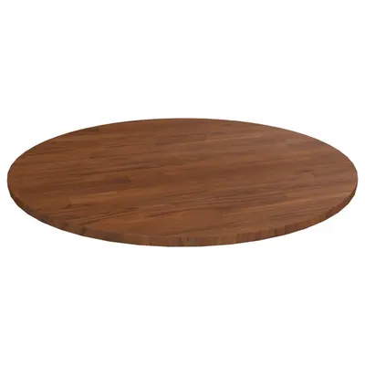 vidaXL Blat de masă rotund maro închis Ø90x1,5 cm lemn stejar tratat