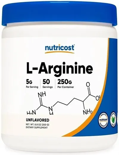 L-Arginine, 5 g, 250 g, Nutricost