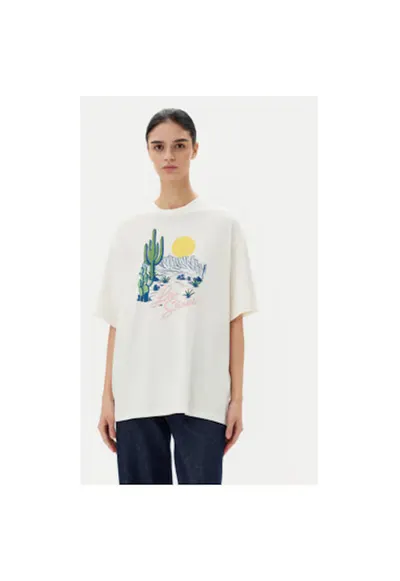 Tricou dama Levi S - A4924-0082 - Bumbac - Alb - Alb