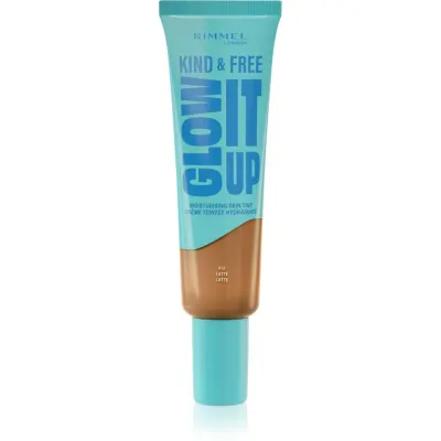 Rimmel Kind & Free Glow It Up machiaj ușor de hidratare culoare 410 Latte 30 ml