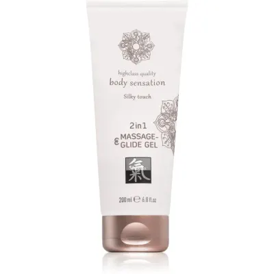 HOT Shiatsu Silky touch 2in1 gel lubrifiant pentru masaj 200 ml