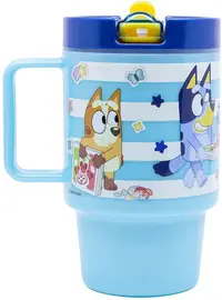 Cană cu pai Stor Bluey - 530 ml