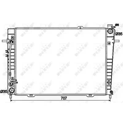Radiator, racire motor NRF 53498