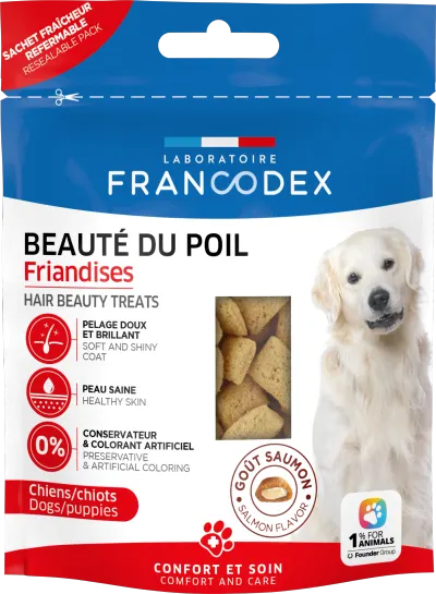 Francodex, recompense pentru blana, caini si catelusi, 75 g