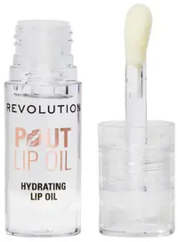 Makeup Revolution Ulei de buze hrănitor Pout Lip, Lychee Clear, 3 ml