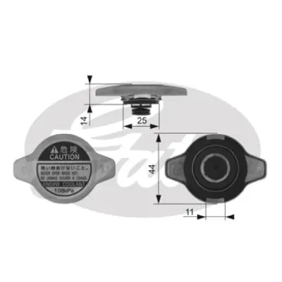 Buson, radiator GATES RC134