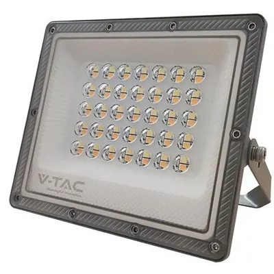 Reflector LED SMD 30W 3IN1 IP65 cablu - gri V-TAC SKU-23613