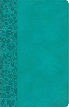 NASB Large Print Personal Size Reference Bible, Teal Leathertouch