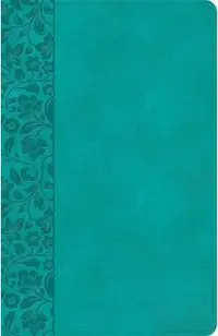 NASB Large Print Personal Size Reference Bible, Teal Leathertouch