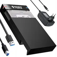 Carcasa Rack pentru Hard-Disk Extern 2.5 si 3.5 inch, Renew Force, USB 3.0, SATA, Design Tool-free, Neagra