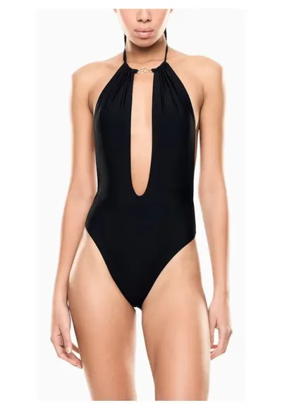 Costum de baie dama WATER SPORTS BW METAL LOGO W 1 PIECE - Poliester - Negru - Negru