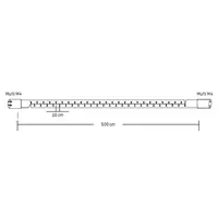 Instalatie Extensibila 50 LED 3.6W Blue Cablu Alb