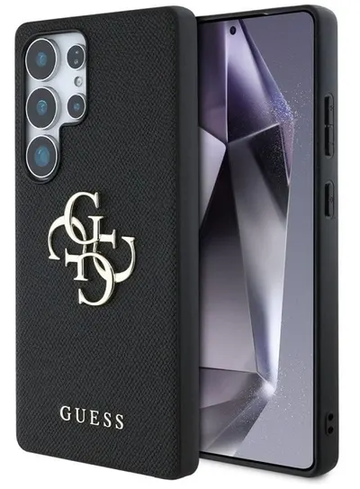 Husă Guess - Grained, Galaxy S25 Ultra, negru