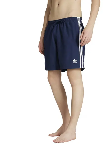 Pantaloni scurti cu model logo - pentru inot Adicolor - Alb/Bleumarin