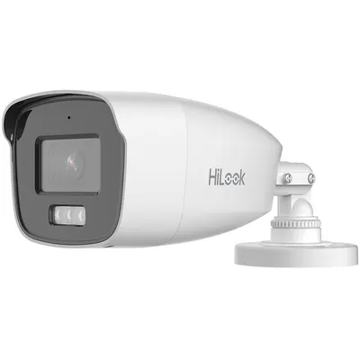 Camera supraveghere exterior cu iluminare duala Hikvision HiLook Smart Hybrid Light THC-B227-LMS, 2 MP, 2.8 mm, IR/lumina alba 40 m, microfon