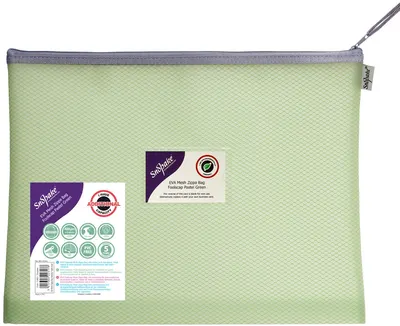 Dosar cu fermoar Snopake - B4, verde pastel