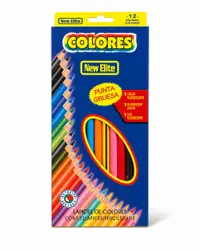 Creioane colorate New Elite Colores 12 culori