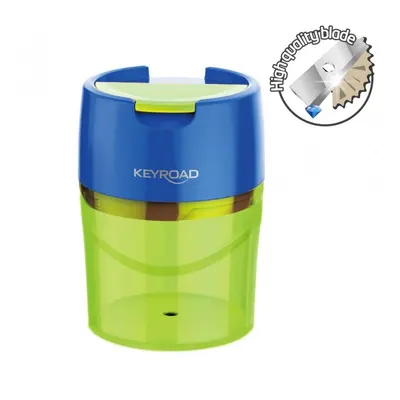 Ascutitoare dubla, cu rezervor, culori asortate, Keyroad Robby KR971297