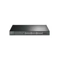 Switch 28 porturi Gigabit JetStream TP-Link TL-SG3428XMP, 128 Gbps, 4x SFP+, 384 W, L2/L2+, Omada SDN, PoE+, cu management