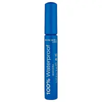 Mascara 100% Waterproof Black, 8g, Rimmel London