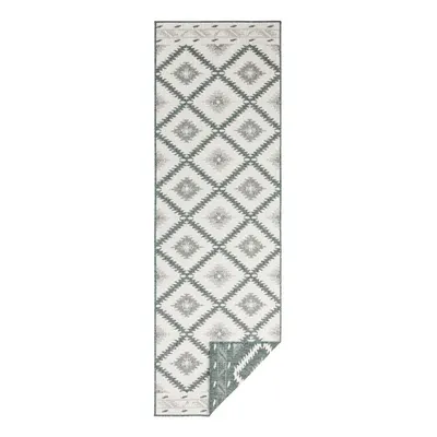 Covor adecvat pentru exterior NORTHRUGS Malibu, 250 x 80 cm, verde-crem