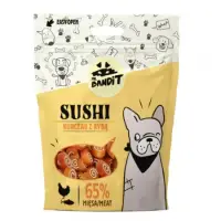 Recompense pentru caini Mr. Bandit Sushi cu pui peste 80 gr
