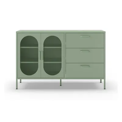 Comodă verde-mentă 140x90 cm Diora – Marckeric