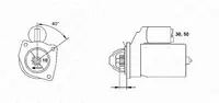 Electromotor (12v, 1,4kw) Potrivit Ford Cougar, Focus I, Mondeo I, Mondeo Ii, Tourneo Connect, Transit Connect; Renault Trafic Ii 1.6-2.0 02.93-12.18