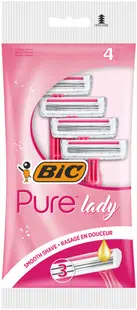 Aparat de ras Pure Lady, 4 bucati, BIC