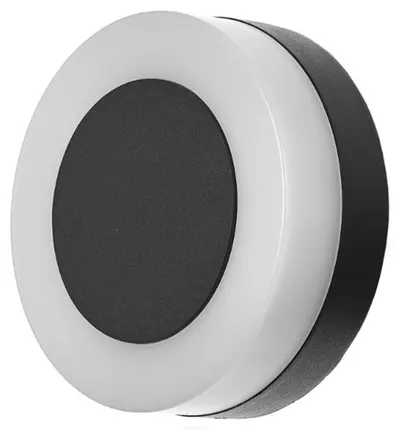 Aplica LED de exterior Elbulgaria - Hasle R, 12W, IP44, 4000K, negru