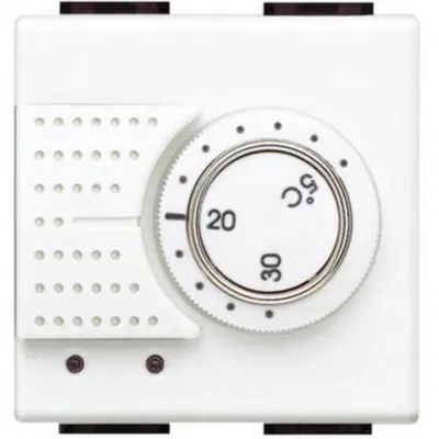 Termostat electronic ambian ta cu sonda de podea LiVing Light alb