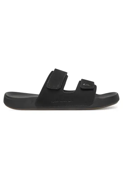 Papuci RAPID-01 - piele naturala - negru - inchidere velcro - confortabili