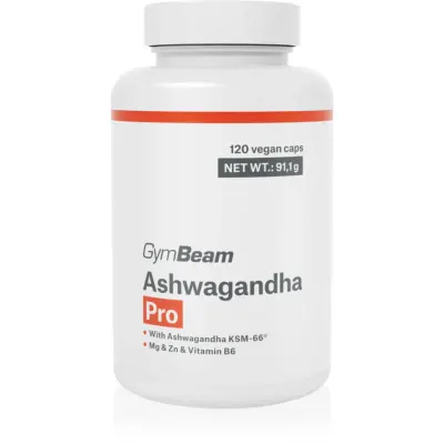 GymBeam Ashwagandha Pro capsule pentru sănătate fizică și psihică 134 g