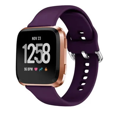 Curea Smartwatch 22 mm, Sistem Quick-Release, Compatibila Fitbit Versa/Versa 2/Versa Lite, Silicon flexibil, Mov - Lungime S 140-180 mm Engros
