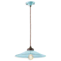Sospensione D.35 / Pendant D.35 Retro Colors Finish Azz - Azzurro C1631
